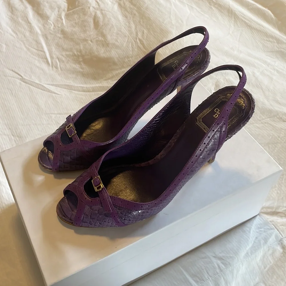 Dior, Size 38 (US size 7.5), Simply Slingback heels - Picture 4 of 7